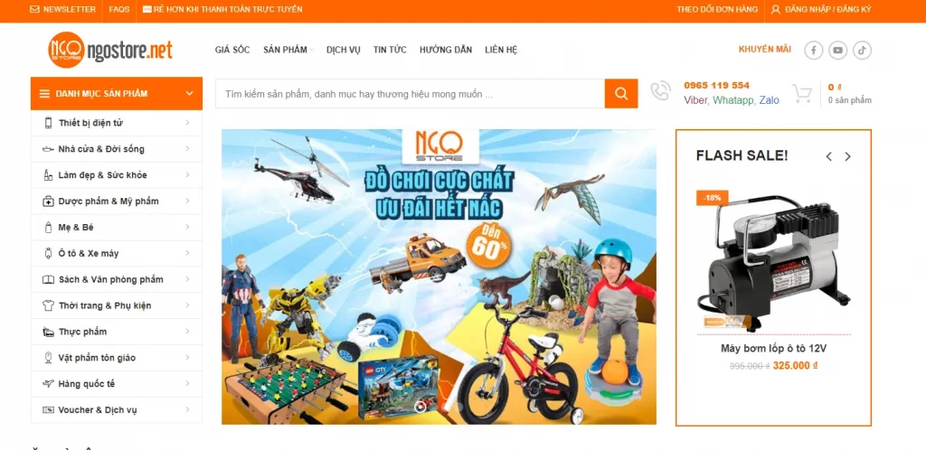 Các bước tạo trang web